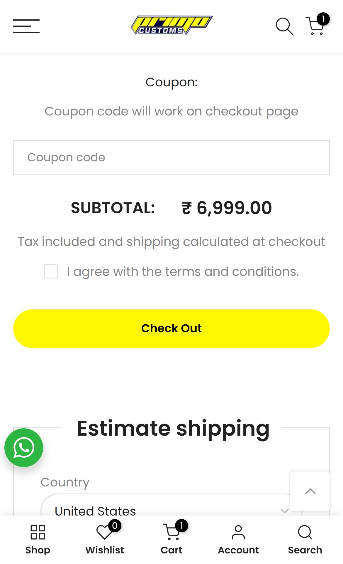 Primo Customs — Mobile