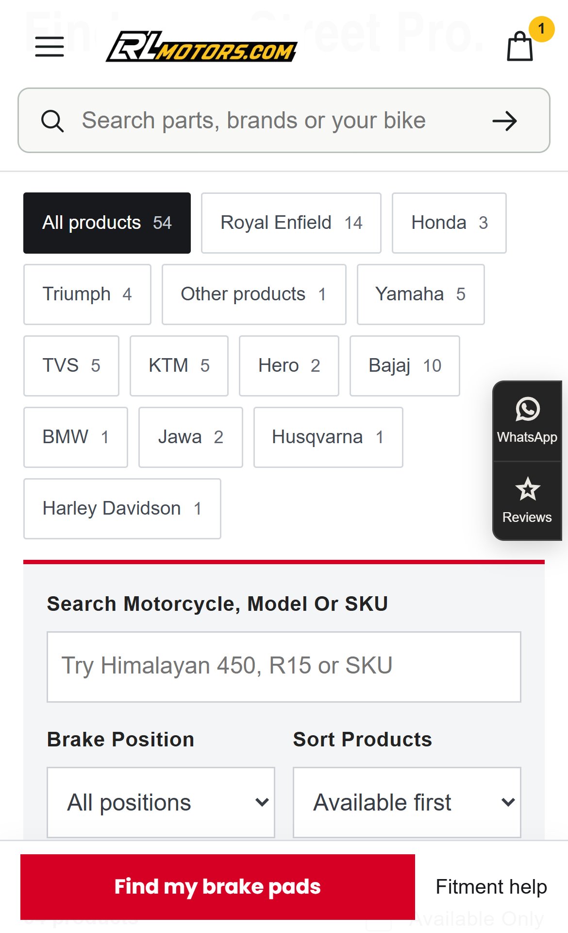 LRL Motors — Mobile