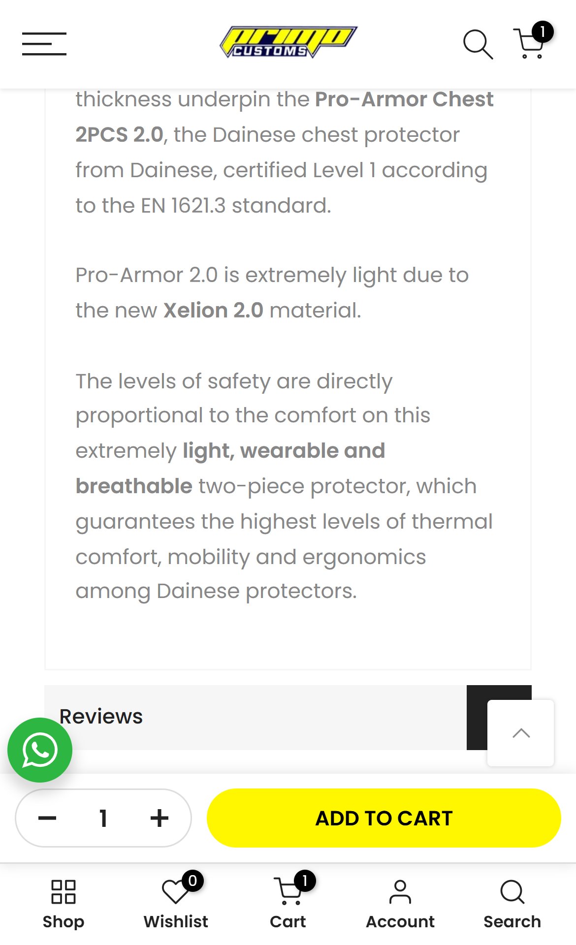 Primo Customs — Mobile